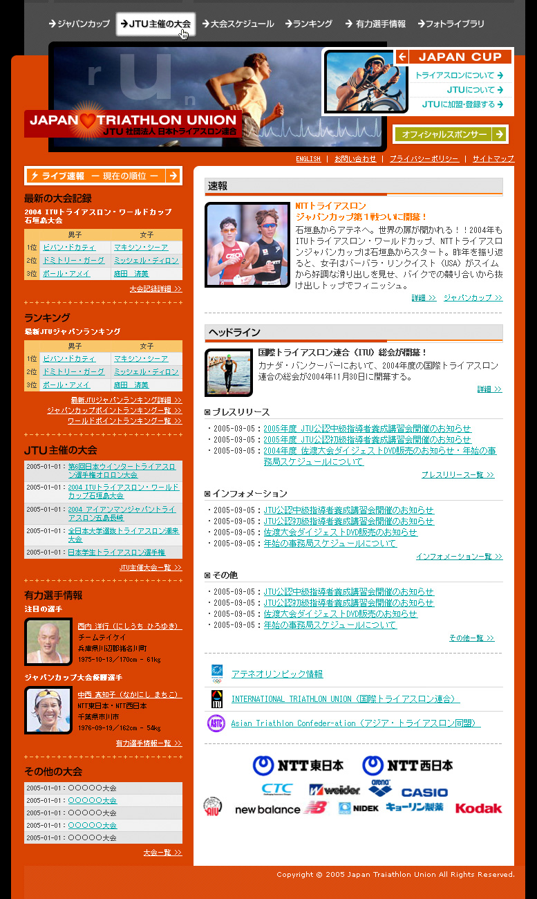 TU 社団法人 日本トライアスロン連合